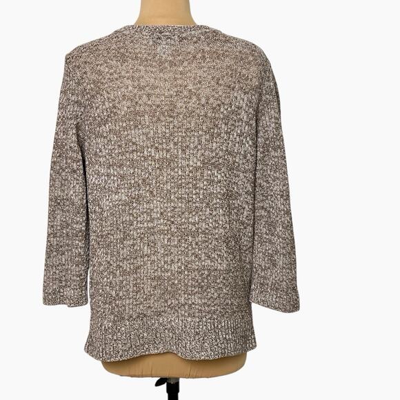 Christopher And Banks Pullover Sweater Womens Large Ramie Blend Textured Knit - Picture 2 of 7